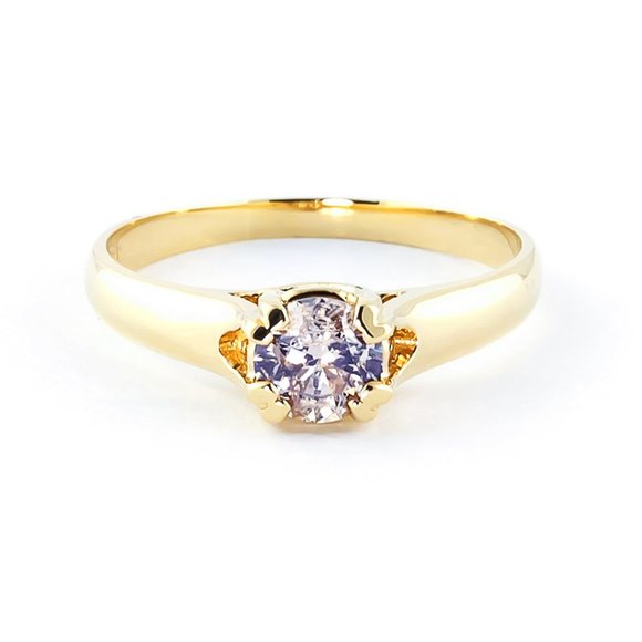 14K. GOLD  RING WITH 0.75 CT. J-K. SI-2 DIAMOND - Picture 2 of 6